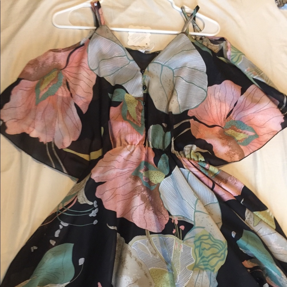 Off the Shoulder Floral Dress